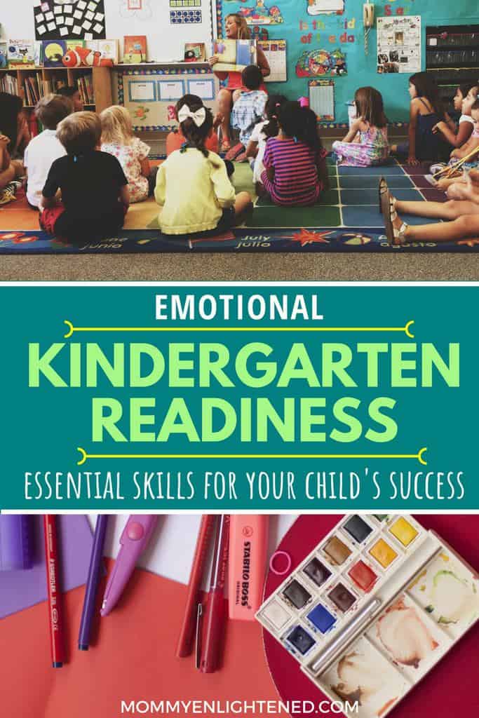 kindergarten emotional readiness is incredibly important. Often as parents we put too much stock in the academic readiness, when in reality the emotional and social learning must come first.