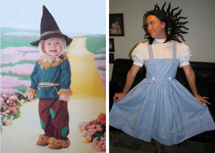 scarecrow and dorothy mom and baby costume