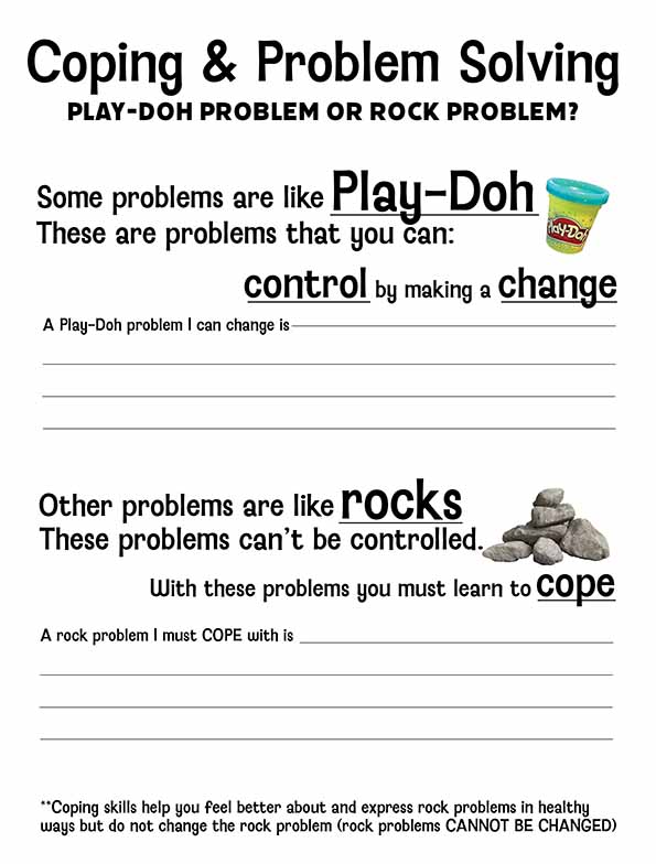 kindergarten coping skills printable